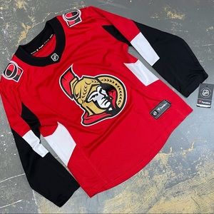 Ottawa Senators Fanatics Hockey Jersey Stitched Medium Red Black NHL